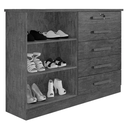 Ver imagem 2 de Cômoda New Athos 5 Gavetas com Sapateira Castanho D Doro