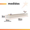 Ver imagem 3 de Penteadeira Suspensa 3 Gavetas Aspen Off White Edn