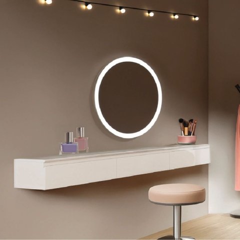 Penteadeira Suspensa 3 Gavetas Aspen Off White Edn
