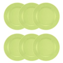 Conjunto de 6 Pratos Rasos 24cm Donna Verde - 4
