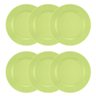 Conjunto de 6 Pratos Rasos 24cm Donna Verde - 4