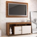 Ver imagem 1 de Rack com Painel para Tv de até 55" Lugano Viero Imbuia e Off