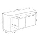 Ver imagem 5 de Rack com Painel para Tv de até 55" Lugano Viero Imbuia e Off