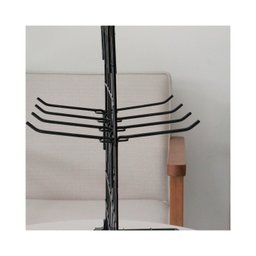 Expositor para Chaveiro e Bijuteria 0,30 X 0,40m com 16 Ganchos - Cor:preto - 1