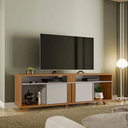 Ver imagem 2 de Rack Bancada para Tv até 70 Polegadas 1,80m Nt 1290 Freijó / Off White