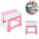 Ver imagem 5 de Banqueta Dobravel Infantil Rosa Cadeira Multiuso Banheiro Quarto Lanche Camping Praia Alca Portatil