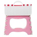Ver imagem 2 de Banqueta Dobravel Infantil Rosa Cadeira Multiuso Banheiro Quarto Lanche Camping Praia Alca Portatil