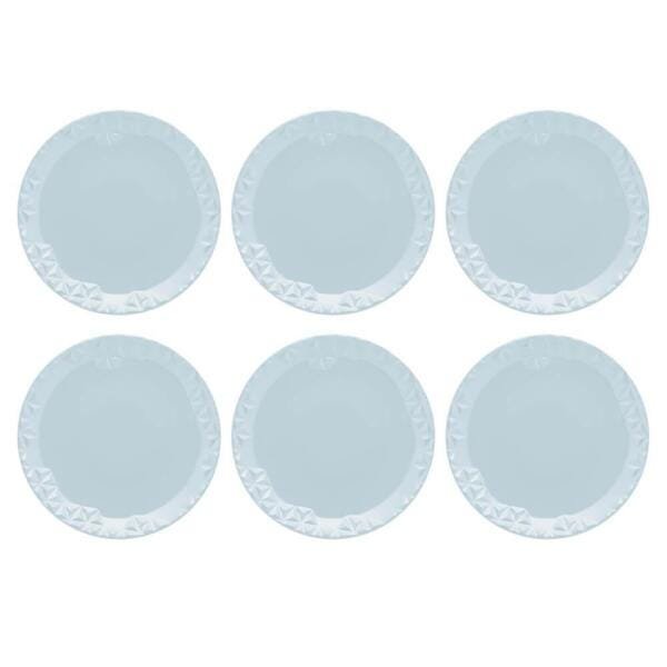 Conjunto de 6 Pratos Sobremesa 21cm Mia Cristal - 2