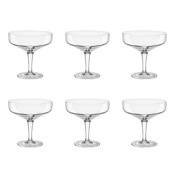 Jogo de 6 Taças de Cristal Espumante Vintage 250ml Classic - 1