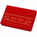 Ver imagem 5 de Kit Toalha de Mãos e Lavabo Natalina 30x50cm 100% Algodão 400g-m² Macia Vermelho Bene Casa 15