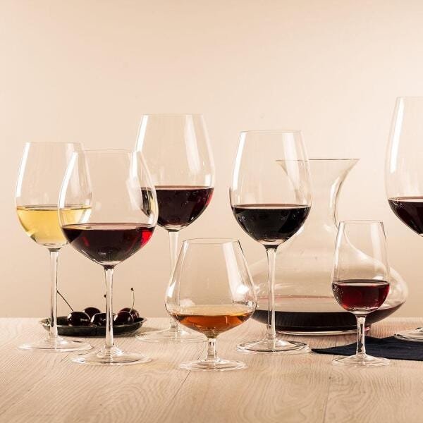 Jogo de 6 Taças de Cristal Vinho Brunello Di Montalcino 610ml Profissional - 6