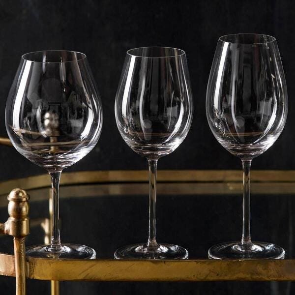 Jogo de 6 Taças de Cristal Vinho Brunello Di Montalcino 610ml Profissional - 2