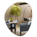 Ver imagem 1 de ESPELHO DECORATIVO ORGÂNICO 40CMX30CM MODERNO LUXO SALA QUARTO BANHEIRO
