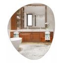 Ver imagem 2 de ESPELHO DECORATIVO ORGÂNICO 40CMX30CM MODERNO LUXO SALA QUARTO BANHEIRO