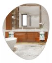 Ver imagem 2 de ESPELHO DECORATIVO ORGÂNICO 40CMX30CM MODERNO LUXO SALA QUARTO BANHEIRO