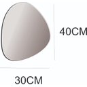 Ver imagem 6 de ESPELHO DECORATIVO ORGÂNICO 40CMX30CM MODERNO LUXO SALA QUARTO BANHEIRO