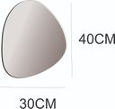 Ver imagem 6 de ESPELHO DECORATIVO ORGÂNICO 40CMX30CM MODERNO LUXO SALA QUARTO BANHEIRO