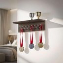 Ver imagem 1 de Porta Medalhas Nogal 45cm com Suporte para Troféus