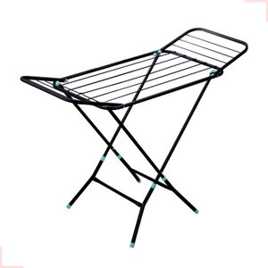 Varal de Chão com Abas Aço Slim Preto