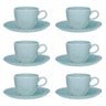 Conjunto de 6 Xícaras Grandes 220ml Com Pires Ryo Blue Bay - 2