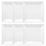 Conjunto de 6 Pratos Rasos 26,5x26,5cm Quartier White - 2
