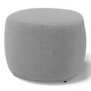 Ver imagem 2 de Conjunto 02 Puffs Decorativos Living Aisha Orgânico Bouclê Cinza Claro - Desk Design