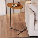 Ver imagem 2 de Mesa de Apoio de Sofá Orgânica Alamanda com Pés de Metal Nature/preto