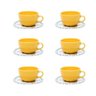 Conjunto de 6 Xícaras Grandes 200ml Com Pires Unni Siciliano - 2
