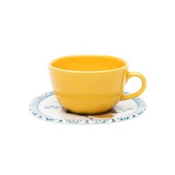 Conjunto de 6 Xícaras Grandes 200ml Com Pires Unni Siciliano - 1