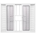 Ver imagem 1 de Janela de Correr Alumínio Branco 06 Folhas Veneziana c/Grade Maxx - 120x150