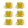 Conjunto de 6 Xícaras Pequenas 65ml Com Pires Provence Minas - 2
