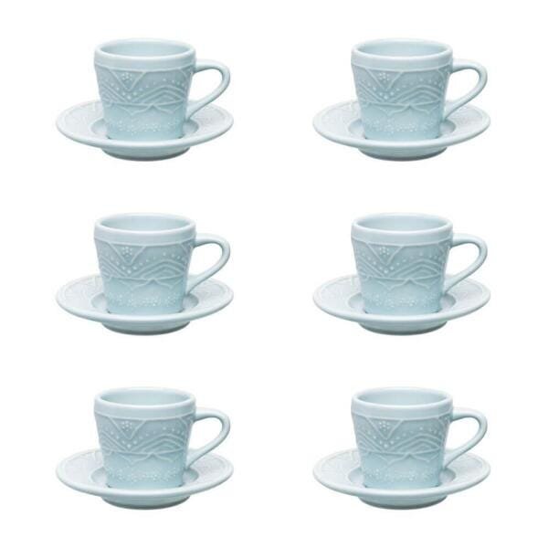 Conjunto de 6 Xícaras Pequenas 90ml Com Pires Serena Essence - 2