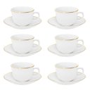 Ver imagem 3 de Conjunto de 6 Xícaras Grandes 240ml com Pires Flamingo Sofia