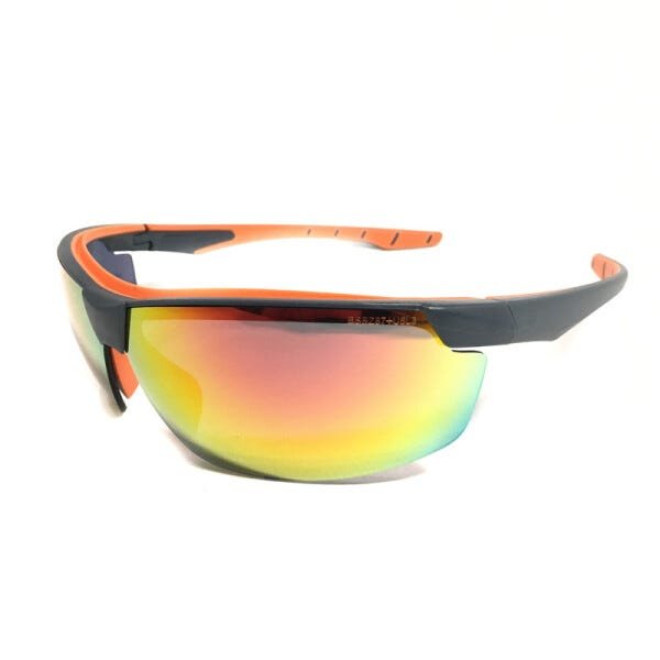 Óculos De Proteção Neon Vermelho Espelhado Fogo - Steelflex - 5