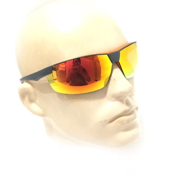 Óculos De Proteção Neon Vermelho Espelhado Fogo - Steelflex - 4