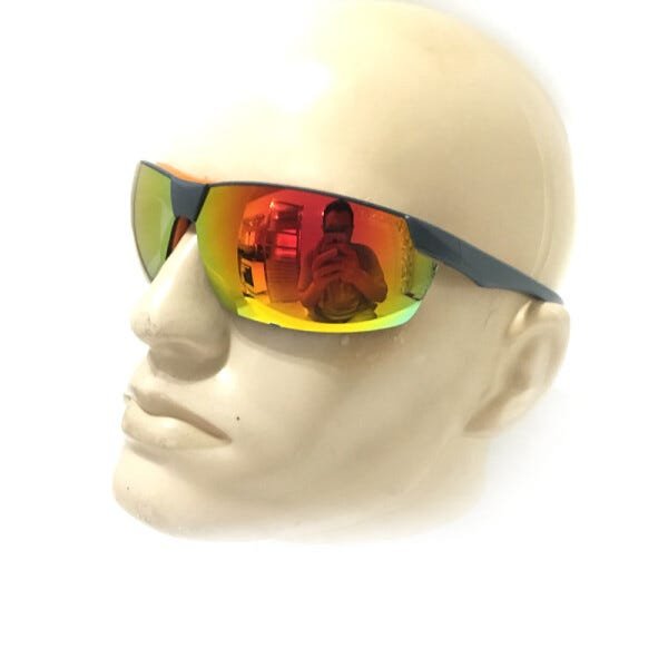 Óculos De Proteção Neon Vermelho Espelhado Fogo - Steelflex - 3