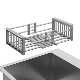 Kit Cuba Quebec 60cm Aço Inox 304 + Calha Organizadora Aço Inox + Torneira Genebra Monocomando - 10