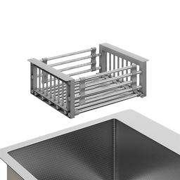 Kit Cuba Quebec 60cm Aço Inox 304 + Calha Organizadora Aço Inox + Torneira Genebra Monocomando - 9