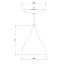 Ver imagem 4 de Luminária Pendente Cone Sirius Kit 3 Unidades Cobre / Branco