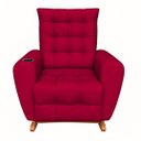 Ver imagem 2 de Poltrona Amamentação Base Balanço Cecilia Vermelho