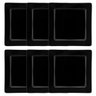 Conjunto de 6 Pratos Rasos 26x26cm Nara Black - 2