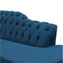 Ver imagem 3 de Recamier Decorativo Divã Styllus Lado Direito Bouclé Azul Marinho