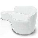 Ver imagem 7 de Sofá 3 Lugares Curvo Sala de Estar Living Firenze Direito D02 Corano Branco 230 cm C-12 - Lyam