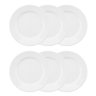 Conjunto de 6 Pratos Rasos com Aba 24cm - 2
