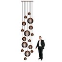 Ver imagem 1 de Lustre Pendente Para Sala Pé direito Duplo Big Boss Marrom