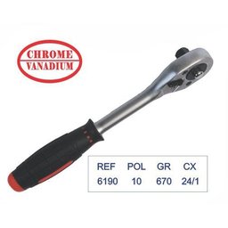 Chave Catraca para Soquetes de 1/2" com Cabo Emborrachado Lotus Ref 6190 - 1