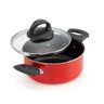 Jogo Panela Antiaderente 5 Peças Espátulas Vermelho Nacional - 2