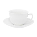 Ver imagem 1 de Conjunto de 6 Xícaras Grandes 240ml Com Pires White