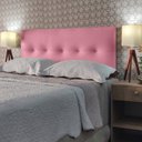 Ver imagem 2 de CABECEIRA ESTOFADO DURASI 05 CORINO ROSA PINK QUEEN 160 X 60 cm RBL