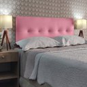 Ver imagem 1 de CABECEIRA ESTOFADO DURASI 05 CORINO ROSA PINK QUEEN 160 X 60 cm RBL